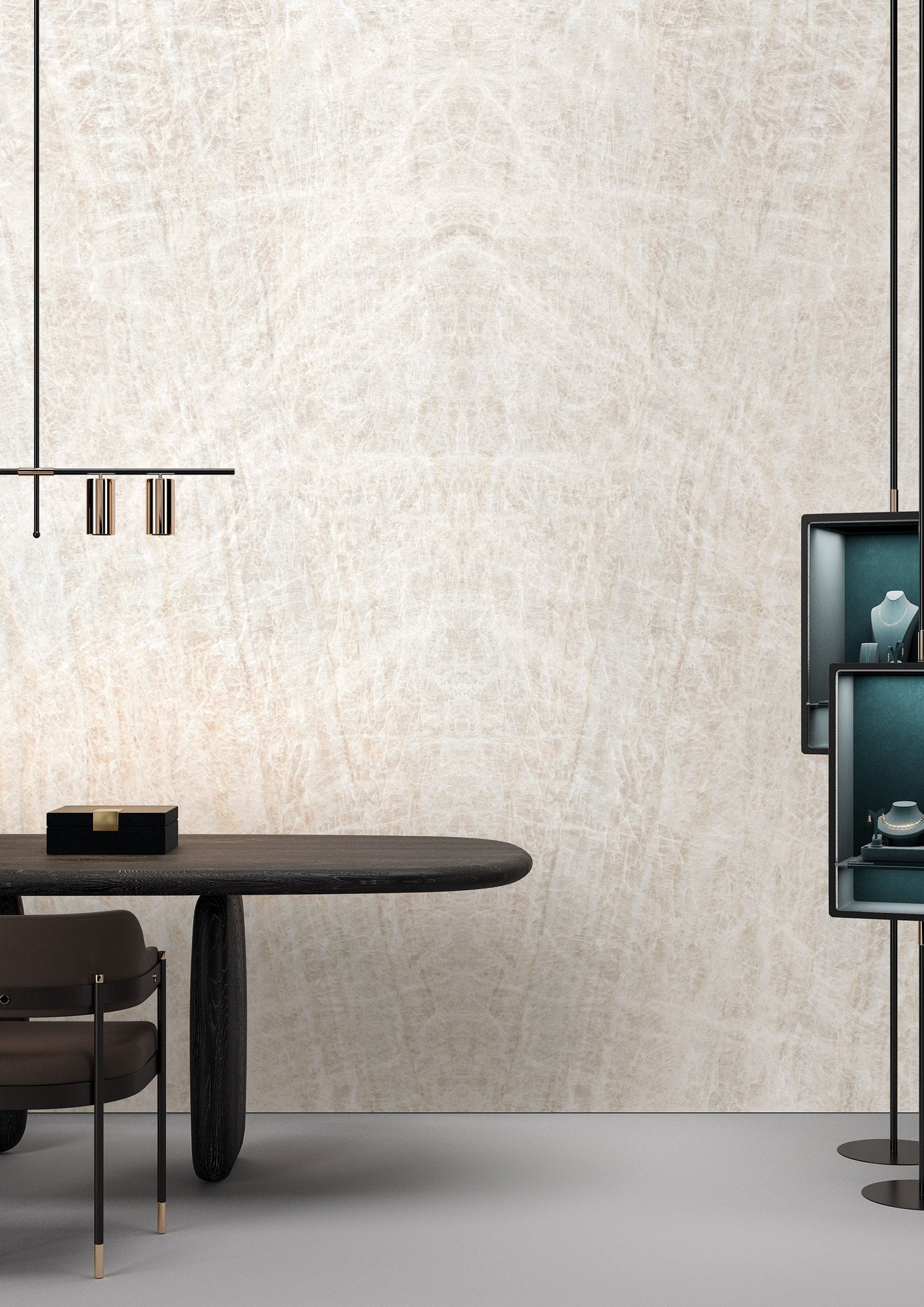 Marmi Quarzite Taj Mahal Bookmatched (Full Lappato)