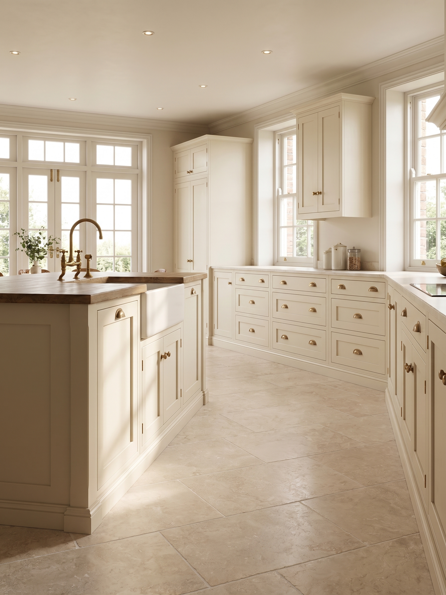 Malham Beige Tumbled Porcelain
