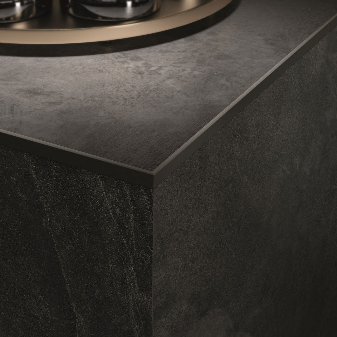 Mapei Color Proangle Cerfix Profilpas - Straight Edge Tile Trim - 114 Anthracite - Aluminium
