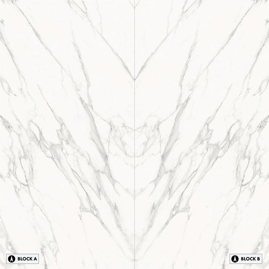 Marmi Statuario Michelangelo Bookmatched (Lappato Matte)
