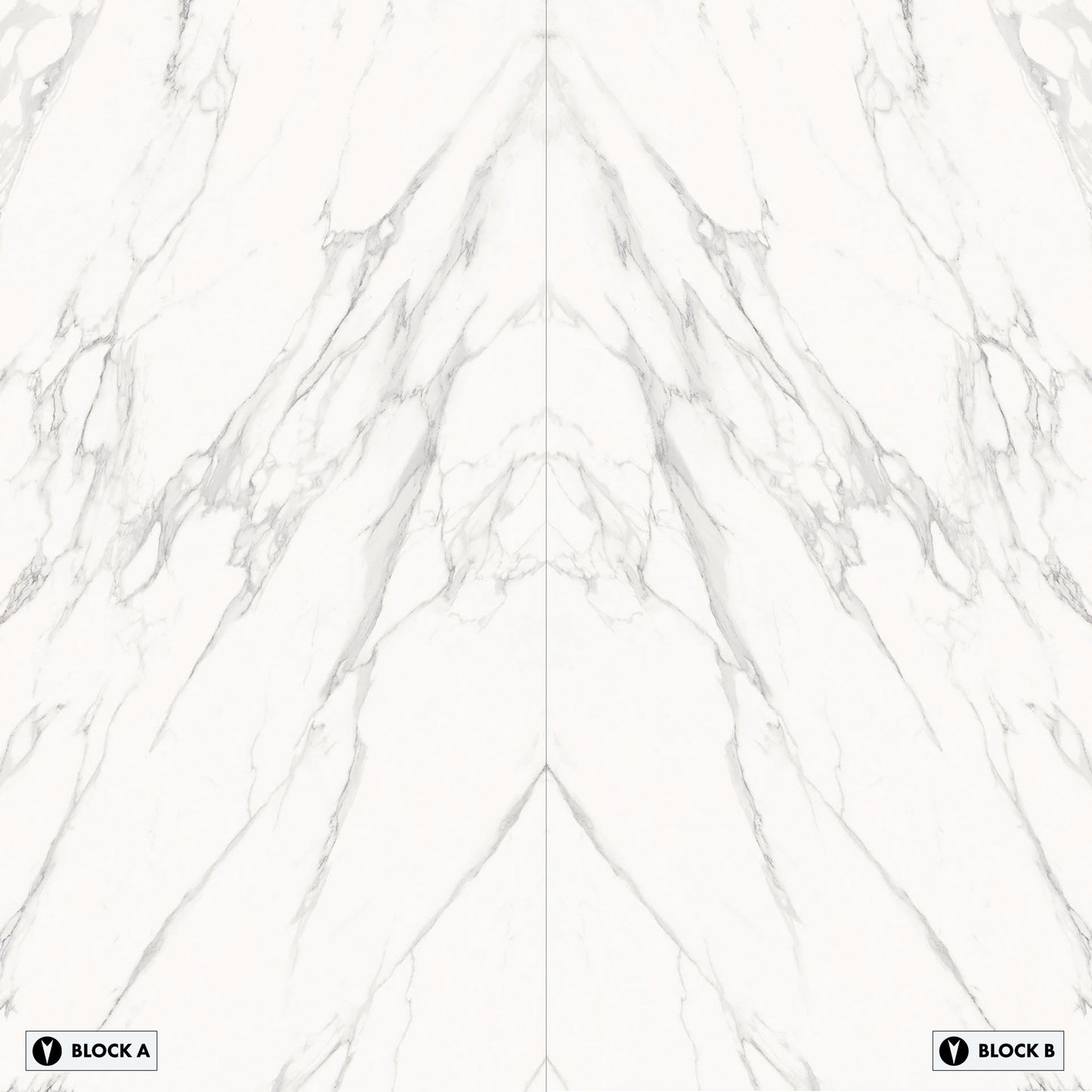 Marmi Statuario Michelangelo Bookmatched (Lappato Matte)