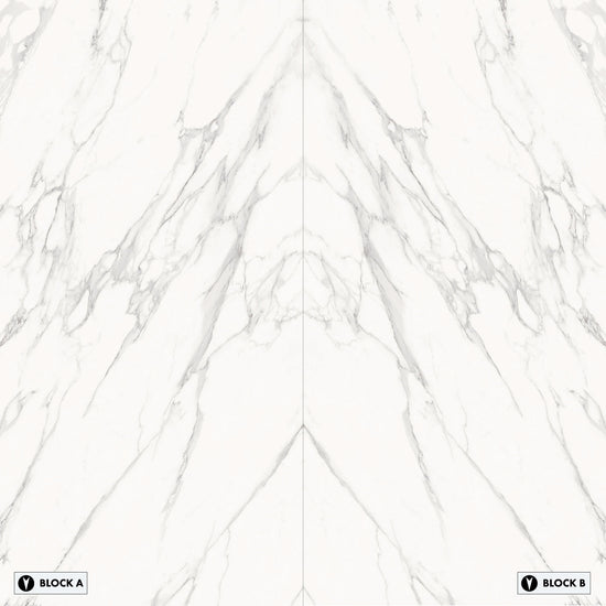 Marmi Statuario Michelangelo Bookmatched (Lappato Matte)