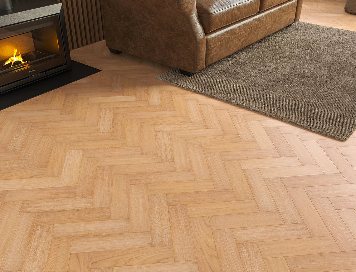 Oak Parquet Natural Brushed  UV Lacquered Select (10/3)