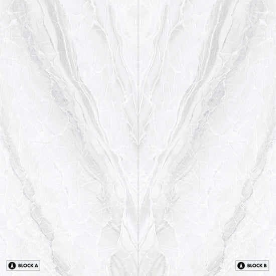 Marmi White Paradise Bookmatched (Full Lappato)