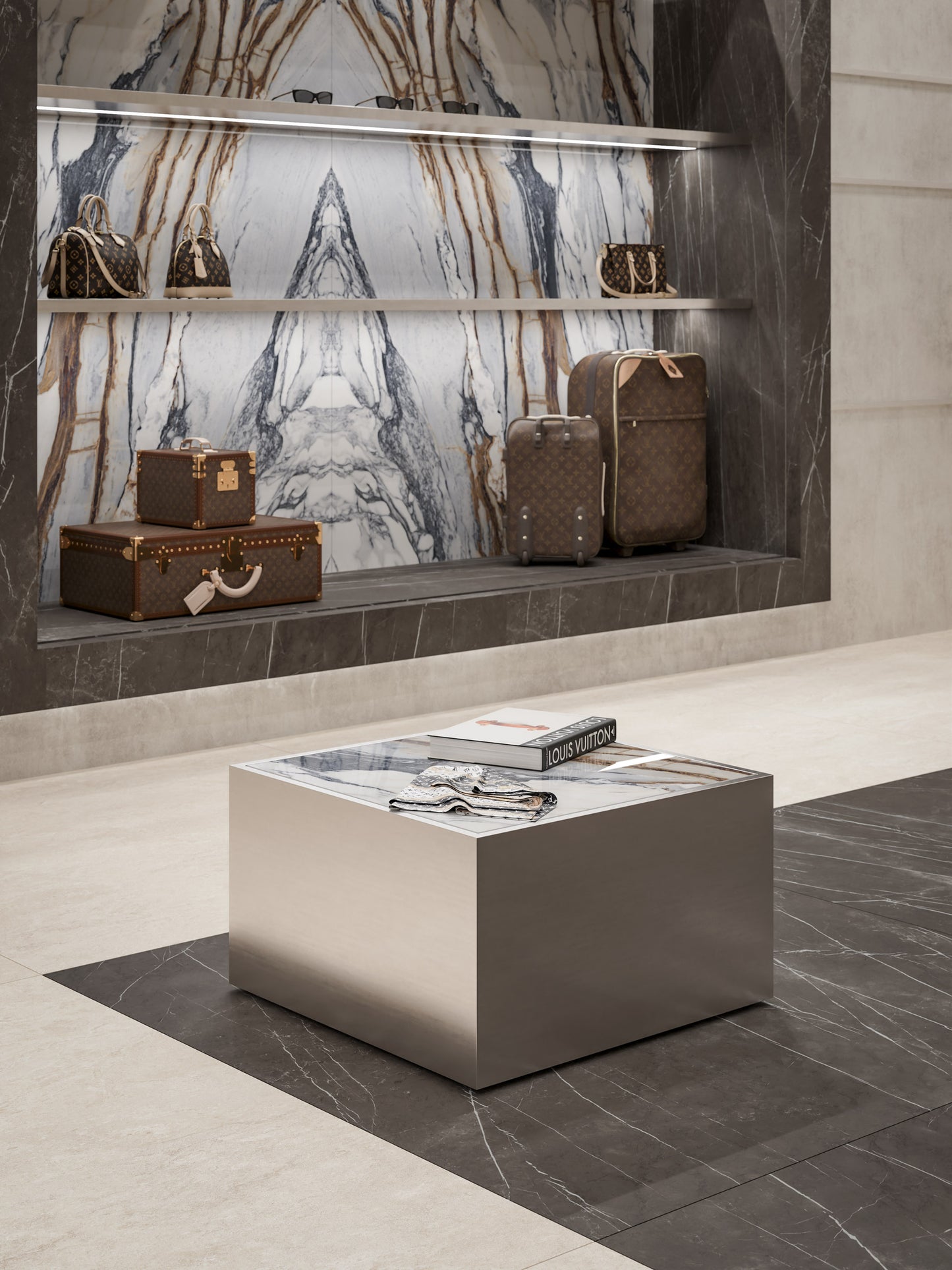 Marmi Calacatta Picasso Bookmatched (Full Lappato)