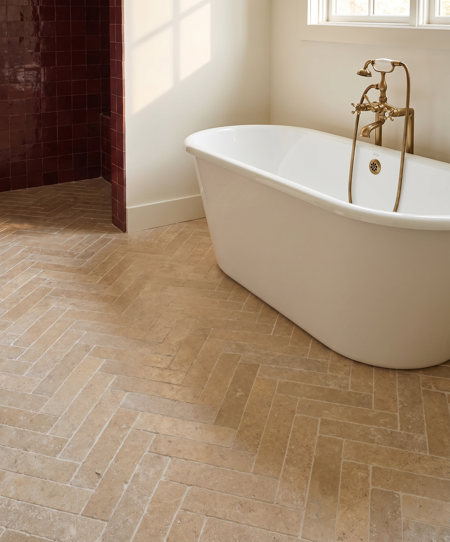 Selborne Limestone Tumbled Finish Brick