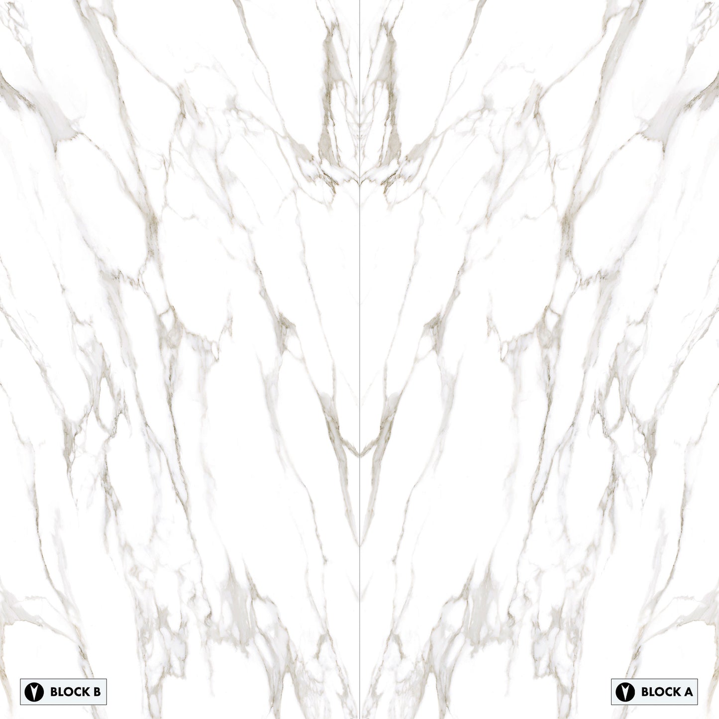 Marmi Statuario Reale Bookmatched (Naturale)