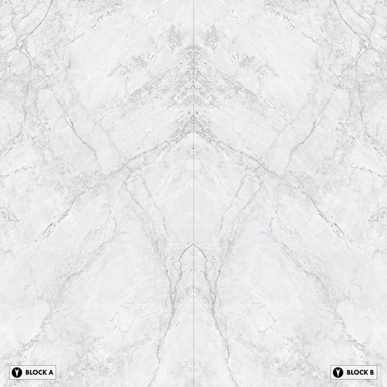 Marmi Super White Bookmatched (Full Lappato)
