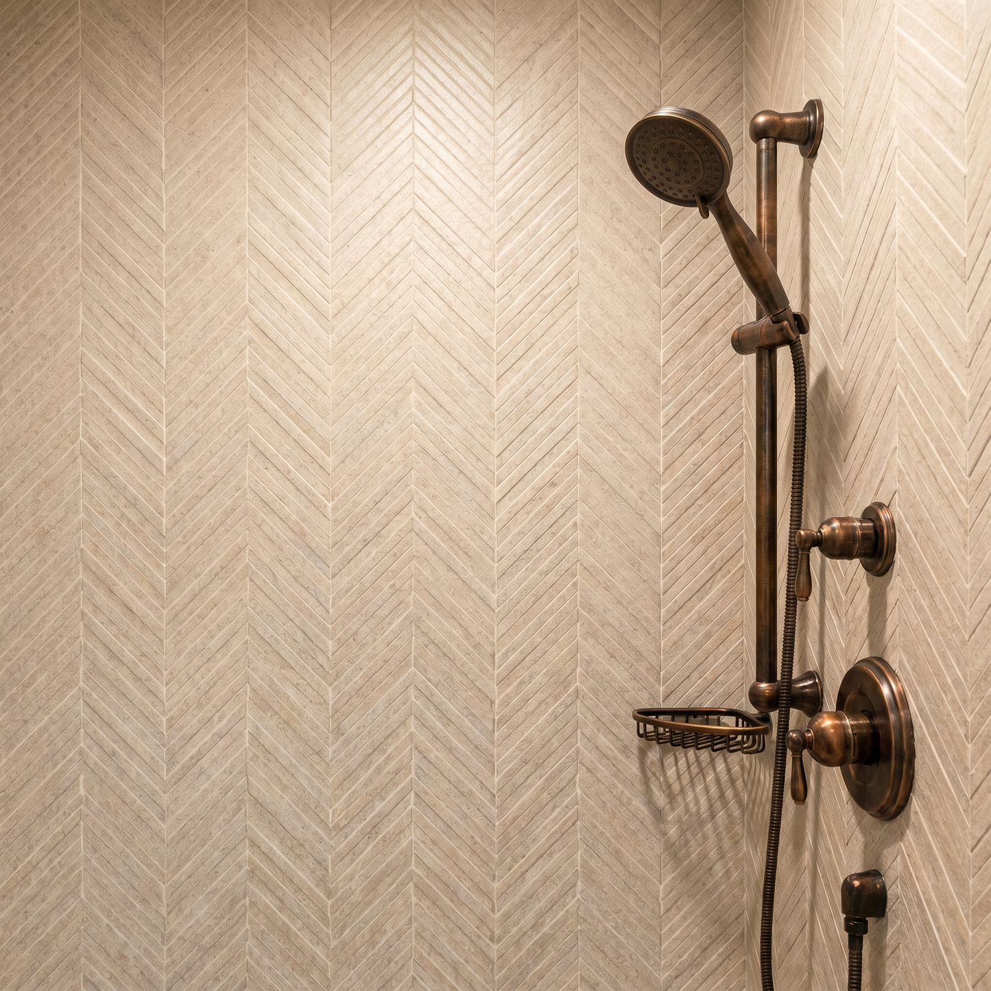 Textura 3D Chevron Sand