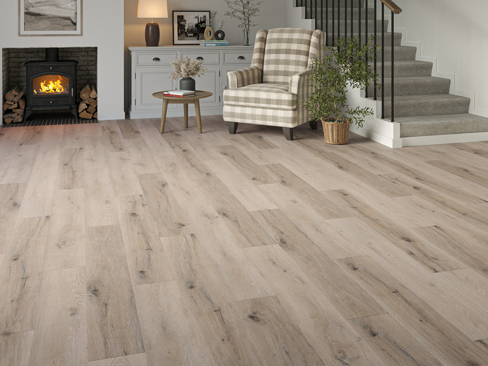 Kendal Whitewashed Grey Oak Plank 5/0.5mm Click SPC