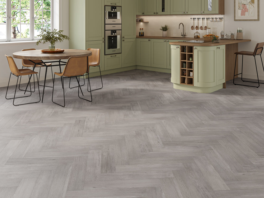 Kendal Grey Oak Herringbone 5/0.5mm Click SPC