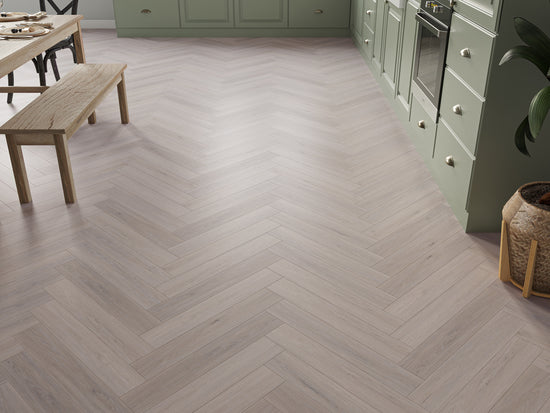 Kendal Light Grey Oak Herringbone 5/0.5mm Click SPC