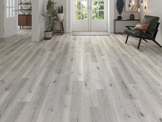 Benmore Antique Light Grey Oak Plank 6.5/0.5mm Click SPC