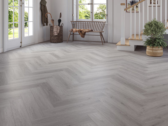 Benmore Grey Oak Herringbone 6.5/0.5mm Click SPC