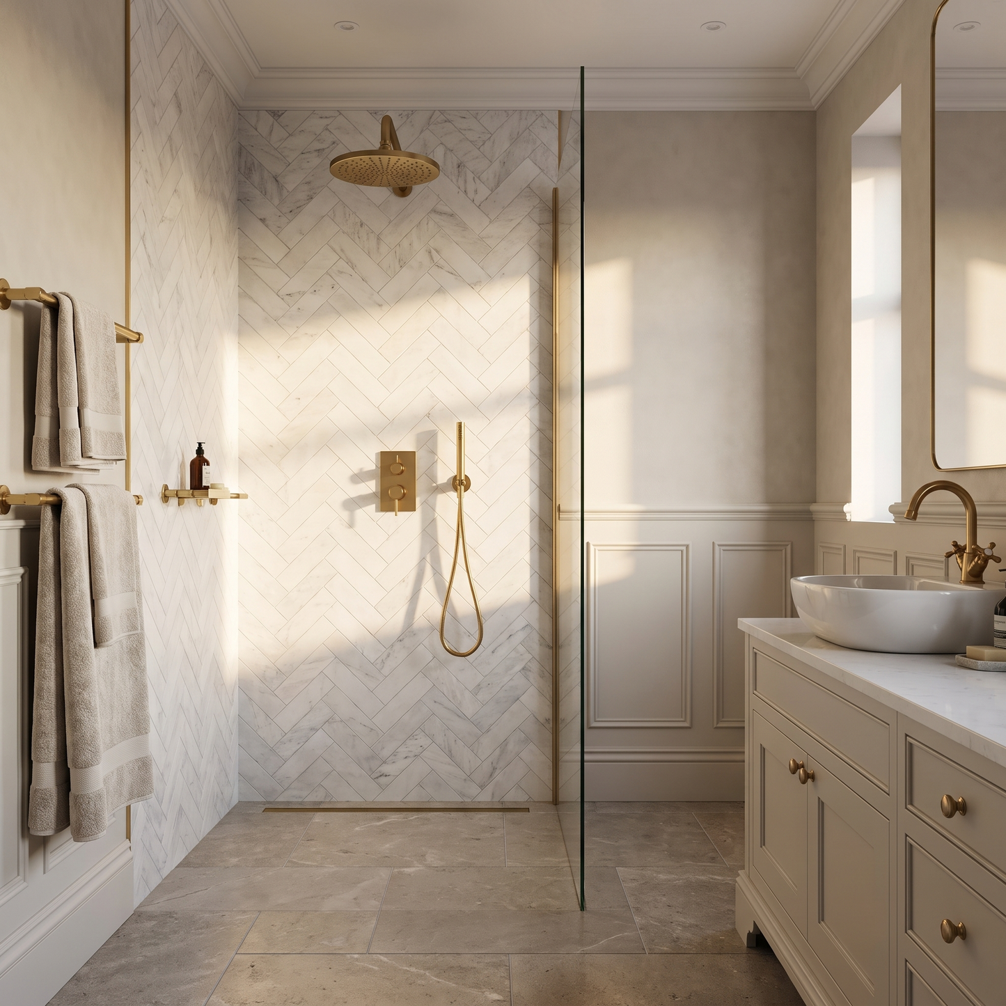 Venti Carrara Marble Honed Brick