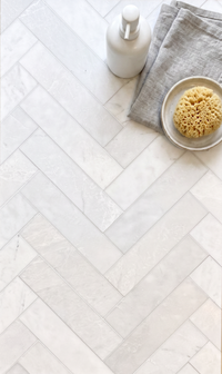 Venti Carrara Marble Honed Brick