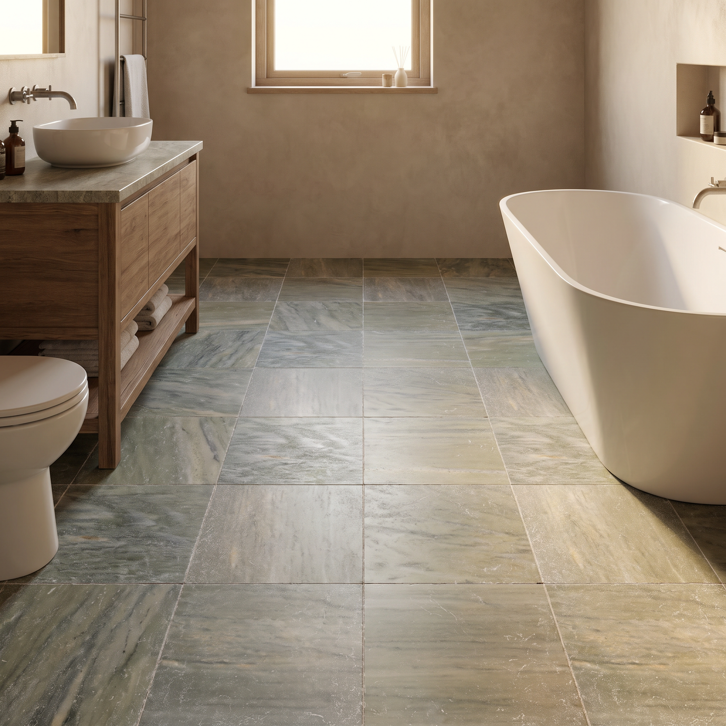 Verde Sage Marble Tumbled Square