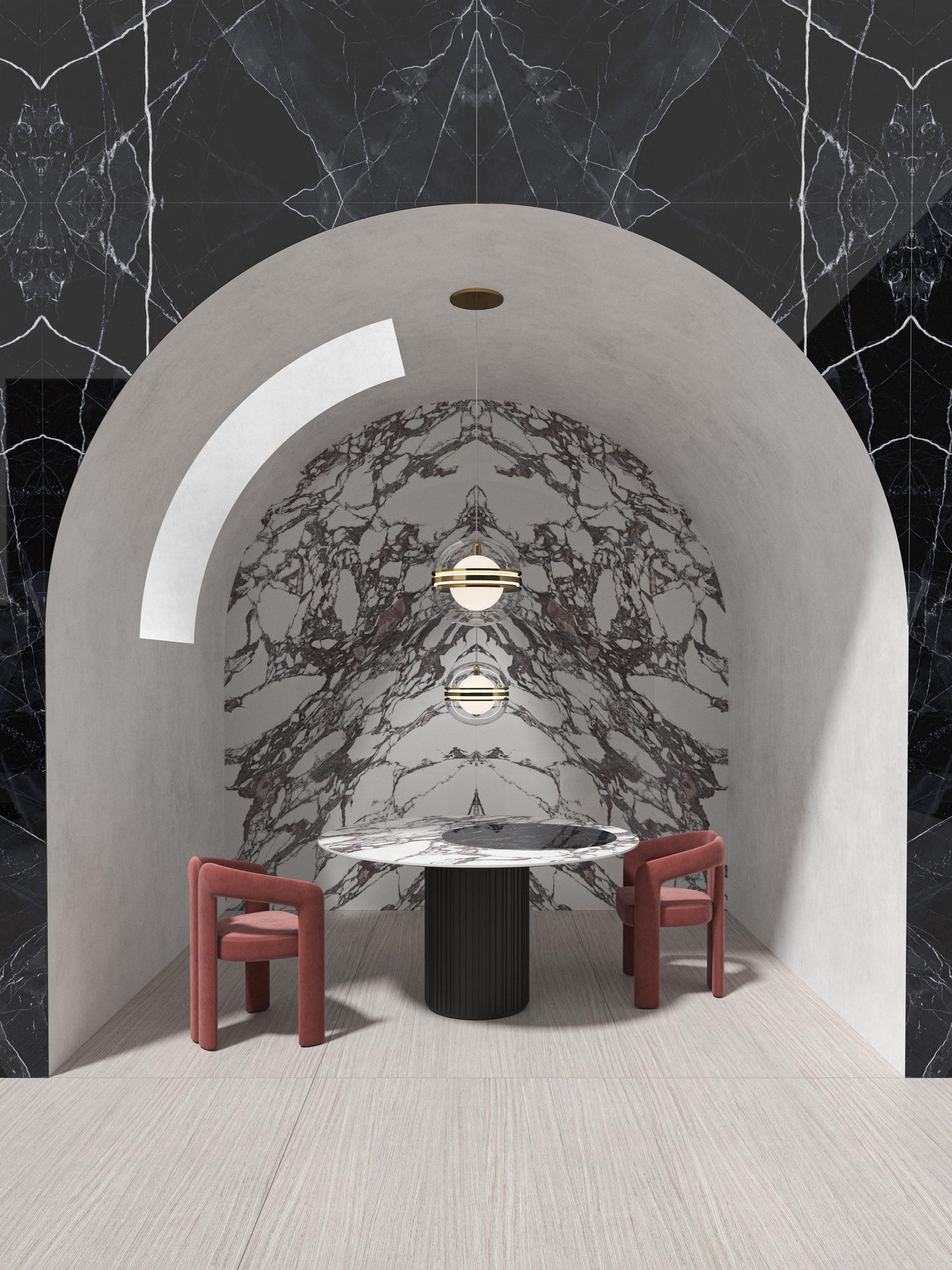 Marmi Calacatta Black Bookmatched (Naturale)