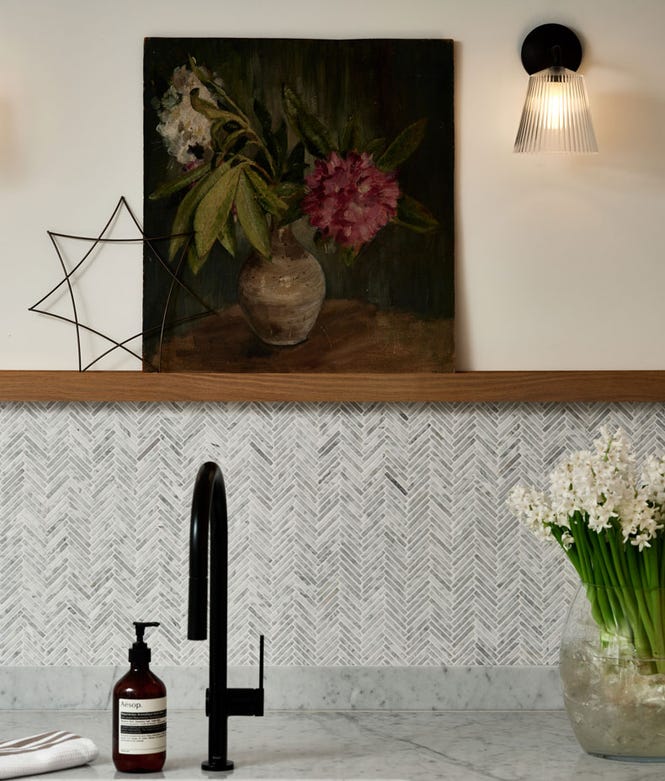 Athens Carrara Marble Tumbled Finish