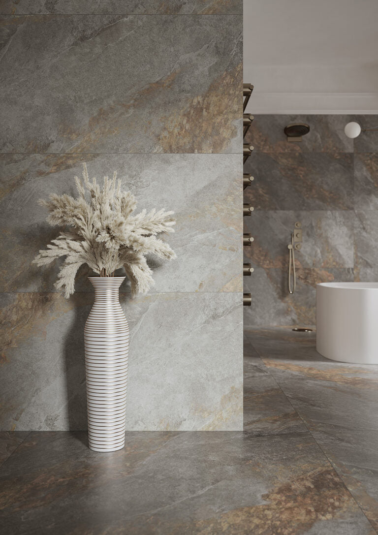 Auric Light Grey Slab Matt