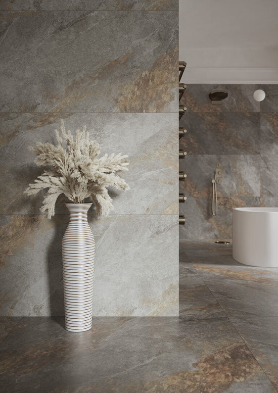 Auric Light Grey Slab Matt