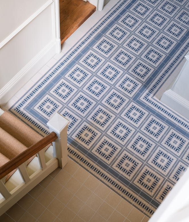 Aventuras Porcelain Navy Field Tile 