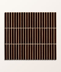 Bamboo Porcelain Mosaic Caramel Gloss Finish
