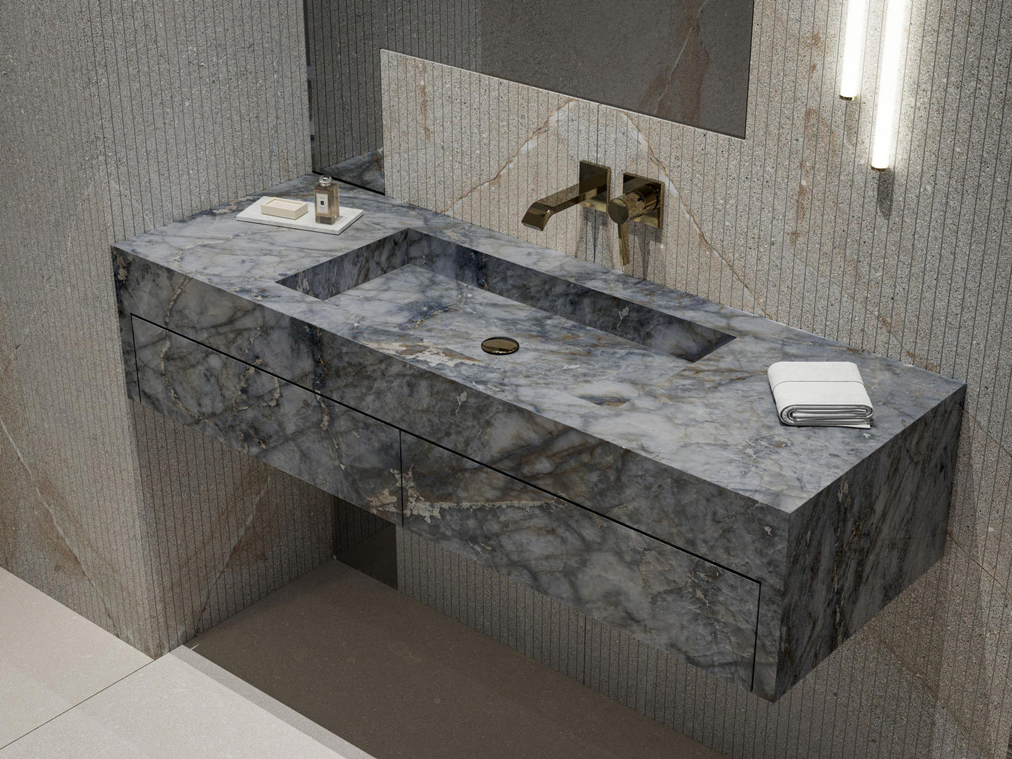 Graniti Granito Blu Ande (Full Lappato)