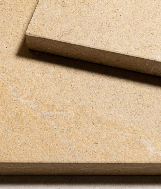 Neranjo Limestone Double Pencil Coping Acid Etched Finish