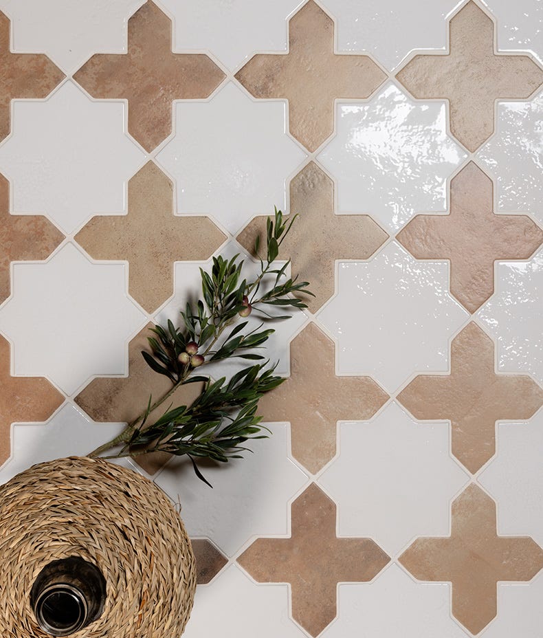 Fez Porcelain White Star