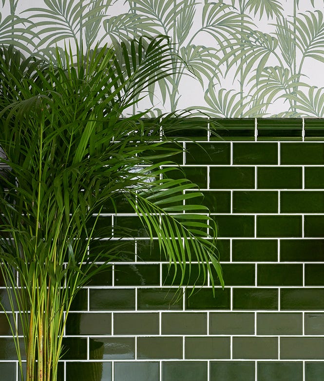 Victorian Style Wall Olive Green Metro Glaze Crackle Glaze Finish
