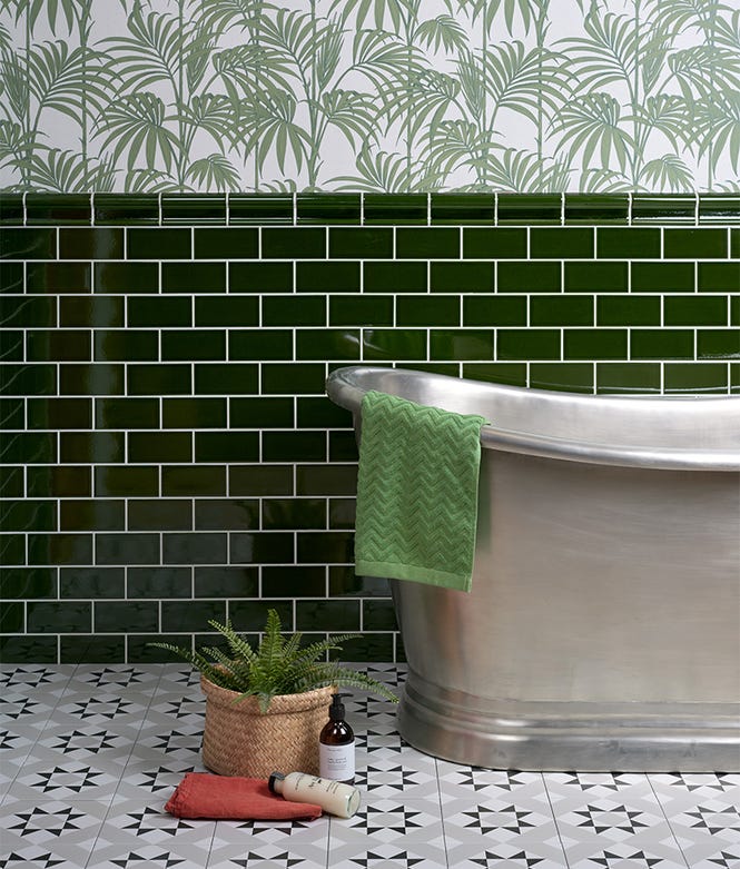 Victorian Style Wall Olive Green Metro Glaze Crackle Glaze Finish