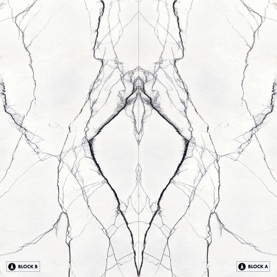 Marmi Marble Breach White Bookmatched (Glossy)