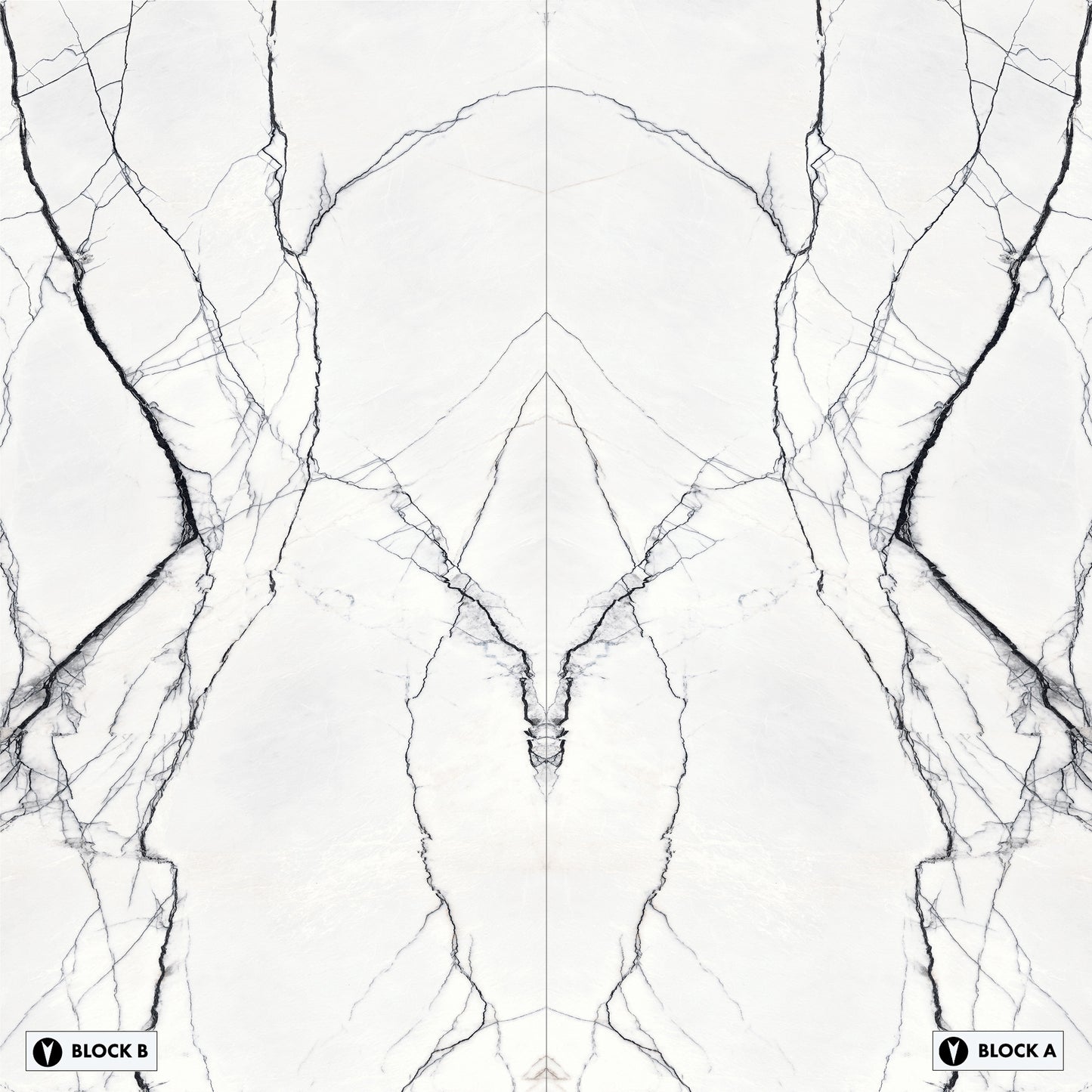 Marmi Marble Breach White Bookmatched (Glossy)
