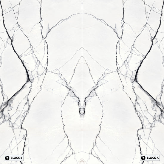 Marmi Marble Breach White Bookmatched (Glossy)