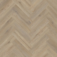 Almond Oak Herringbone LVT