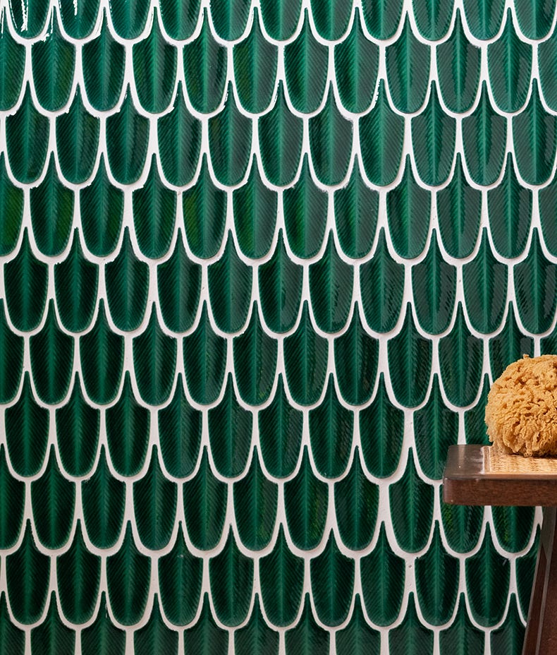 Preen Porcelain Mosaic Emerald