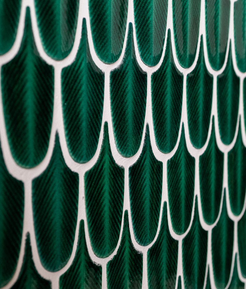 Preen Porcelain Mosaic Emerald