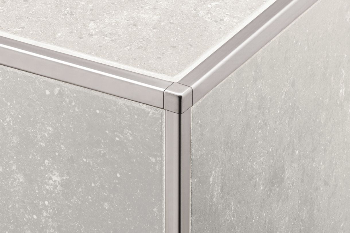 Schluter Quadec Q - Solid Internal/External Corner Stainless Steel