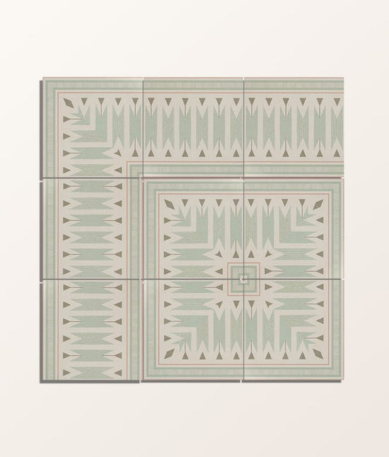 Aventuras Porcelain Ziggy Corner Olive 