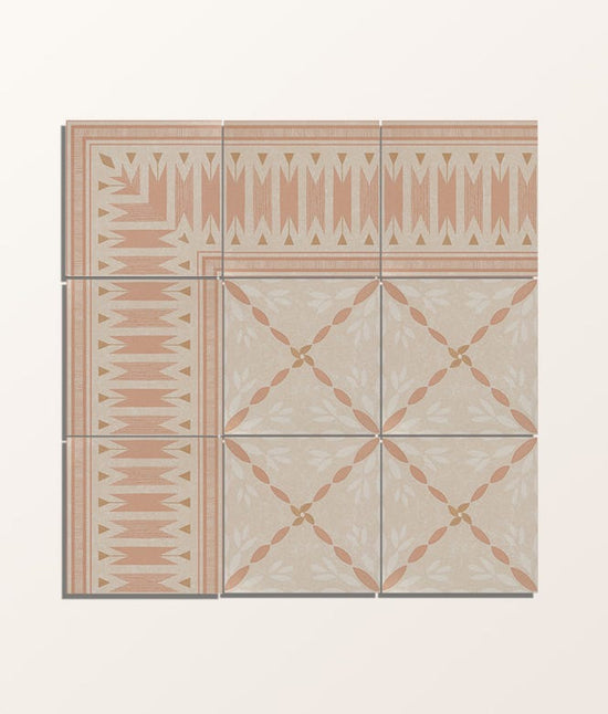 Aventuras Porcelain Ziggy Corner Terracotta
