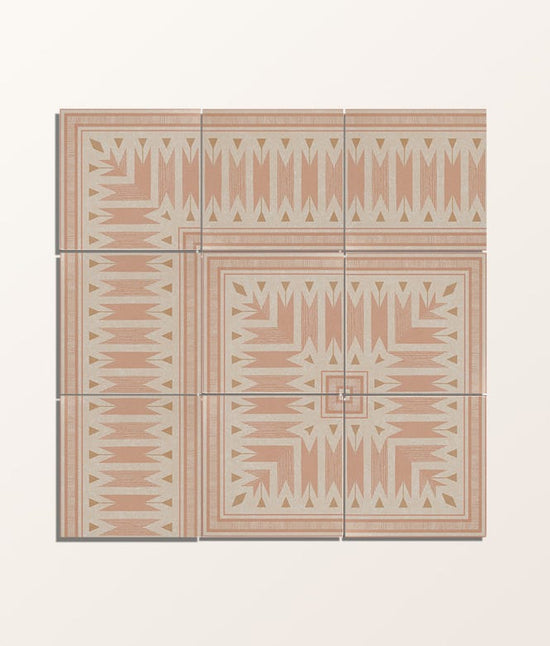 Aventuras Porcelain Ziggy Corner Terracotta
