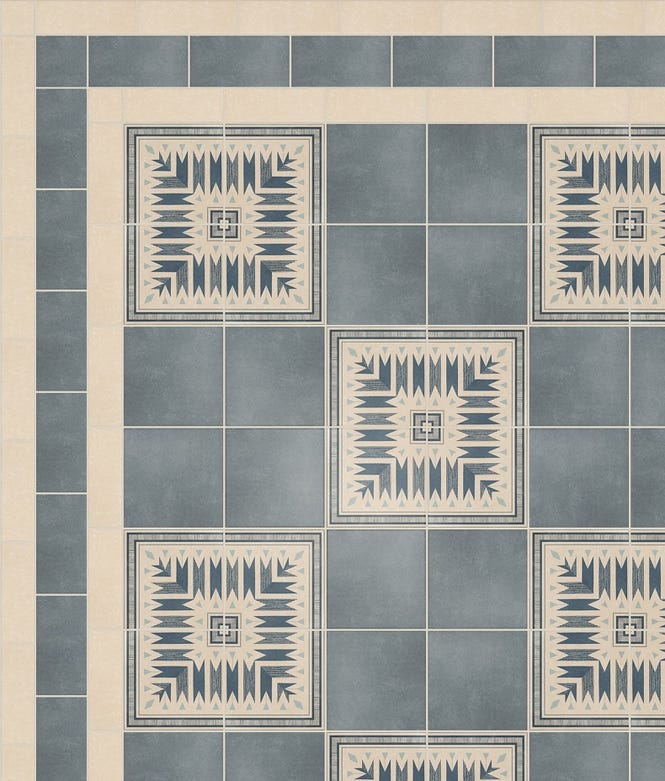 Aventuras Porcelain Navy Field Tile 
