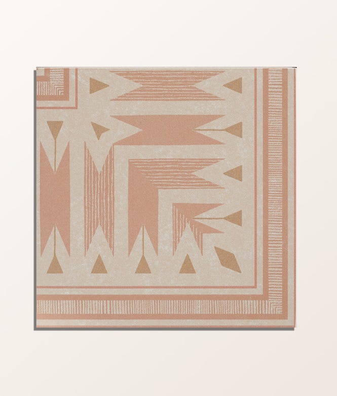 Aventuras Porcelain Ziggy Corner Terracotta