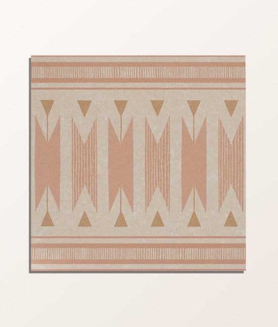 Aventuras Porcelain Ziggy Border Terracotta 