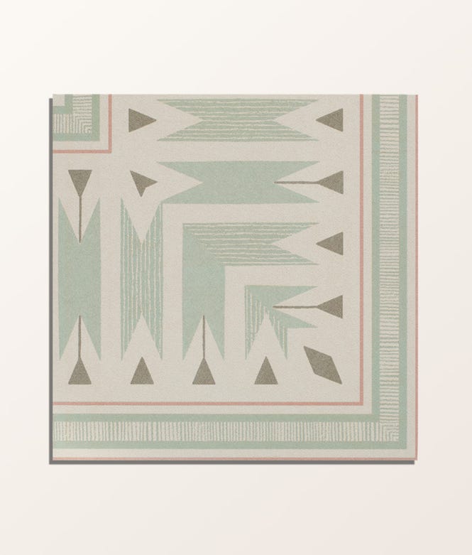 Aventuras Porcelain Ziggy Corner Olive 