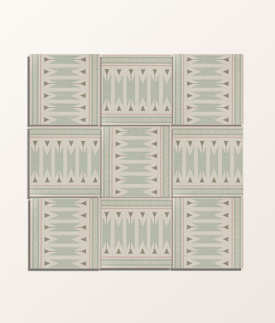 Aventuras Porcelain Ziggy Border Olive 