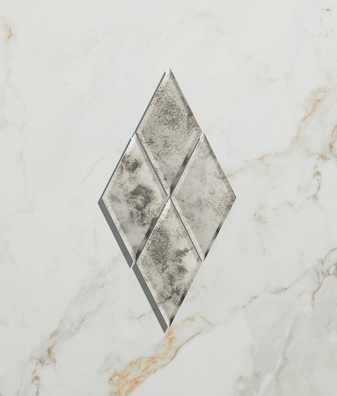 Rococo Mirror Diamond Mercury