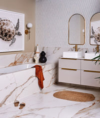 Sculpture Grande Calacatta Maximus Brushed Finish