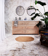 Sculpture Grande Invisible Blue Brushed Finish